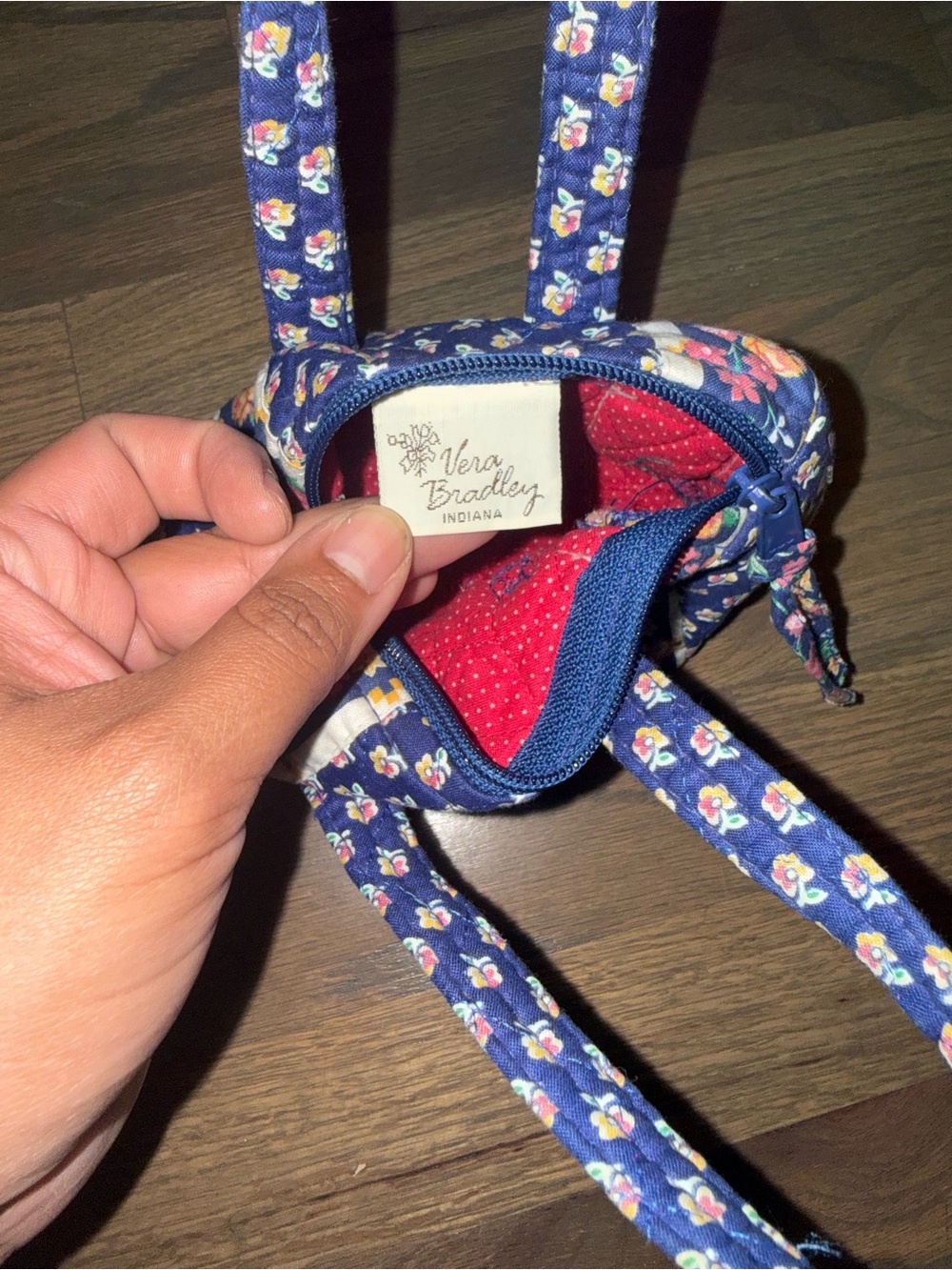 Vera Bradley Navy Floral Mini Bag